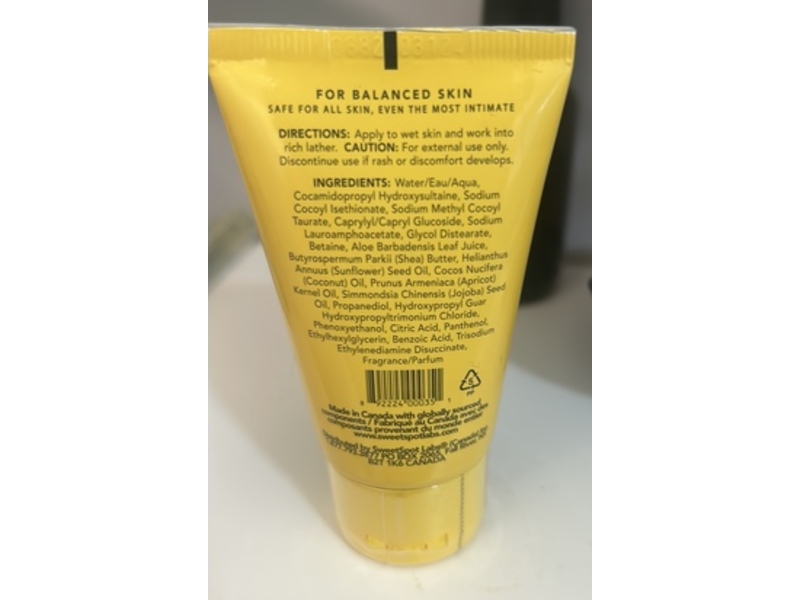 SweetSpot Labs Creamy Full Body Cleanser, Vanilla Blossom, 1 fl oz/30 mL