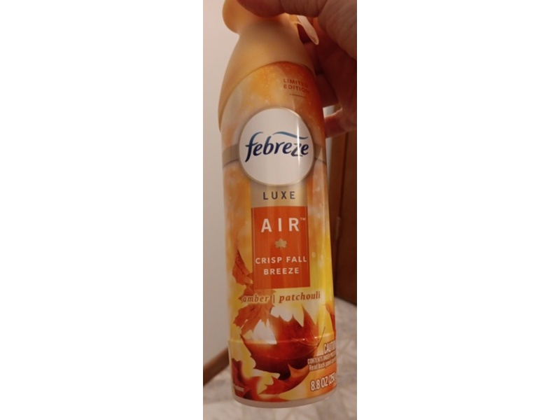 Febreze Luxe Air Freshener Spray, Crisp Fall Breeze, 8.8 oz/250 g