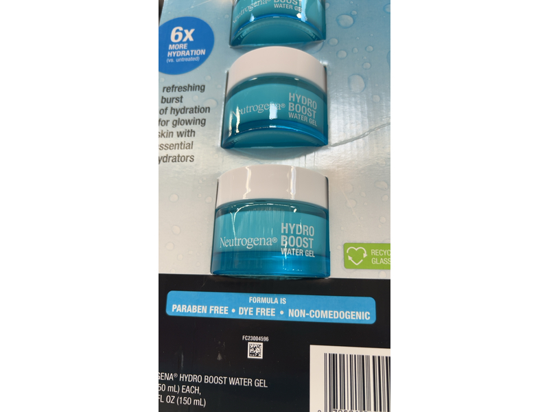 Neutrogena Hydro Boost Water Gel, 1.7 fl oz/50 mL, Pack Of 3