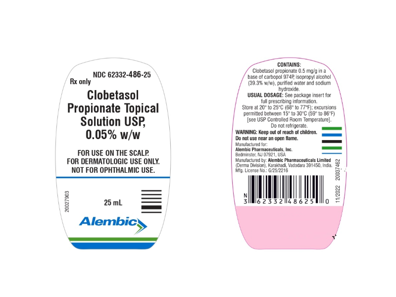 Clobetasol Propionate Topical Solution USP, 0.05%, 25 mL, Alembic (RX)