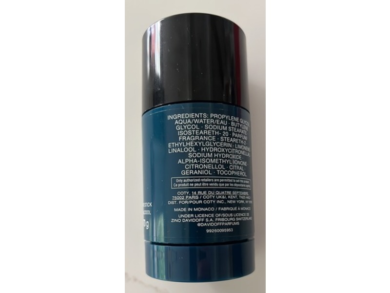 Davidoff Cool Water Men's Deodorant Stick, 2.4 fl oz/70 g