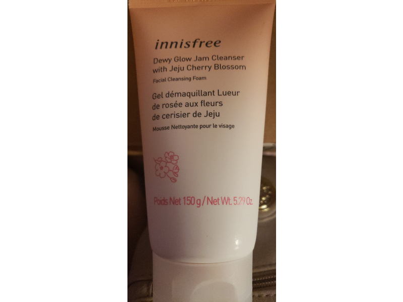 Innisfree Facial Cleansing Foam, Jeju Cherry Blossom, 5.29 oz/150 g