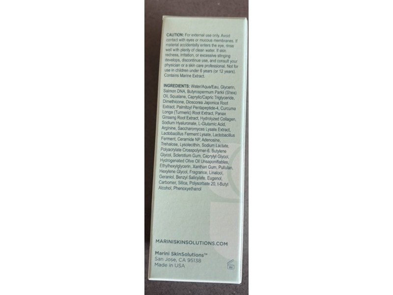 Marini Skin Solutions Marini Reboot Face Serum, PDRN, 1 fl oz/30 mL