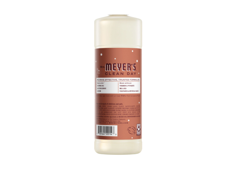 Mrs. Meyer's Clean Day Dish Soap, Gingerbread, 16 fl oz/473 mL