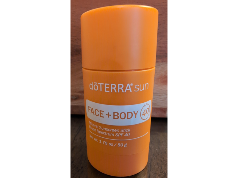 doTERRA Sun Face + Body Mineral Sunscreen Stick, SPF 40, 1.75 oz/50 g