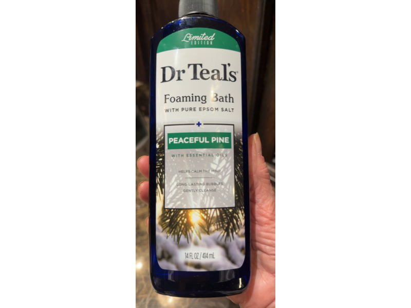 Dr Teal's Foaming Bath Cleanse, Peaceful Pine, 14 fl oz/414 mL