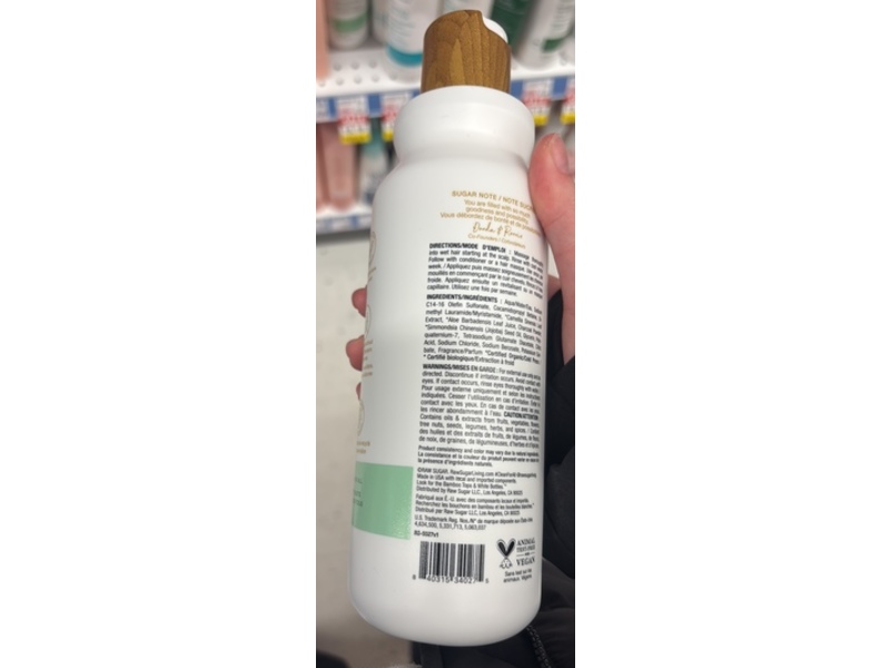 Raw Sugar The Deep Cleanse Clarifying Shampoo , Charcoal + Matcha + Aloe, 18 fl oz/532 mL