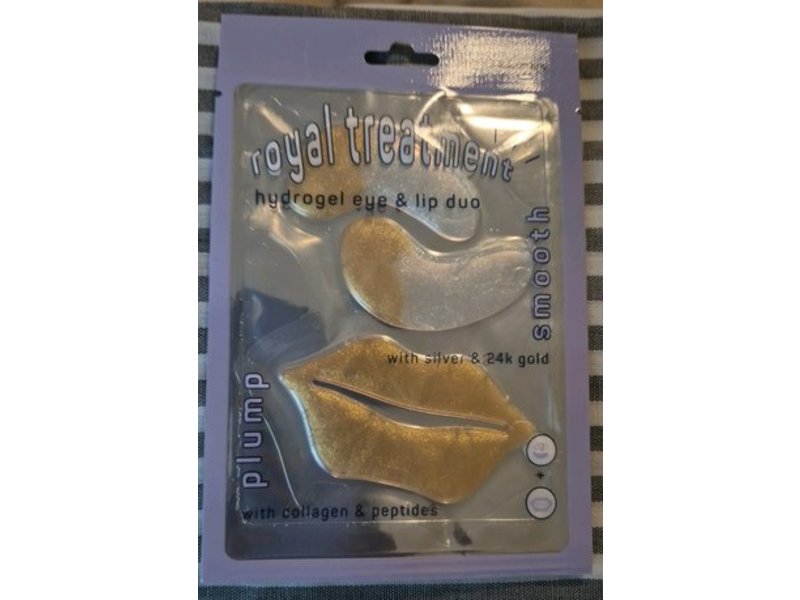 Royal Treatment Hydrogel Eye & Lip Duo, Silver & 24k Gold