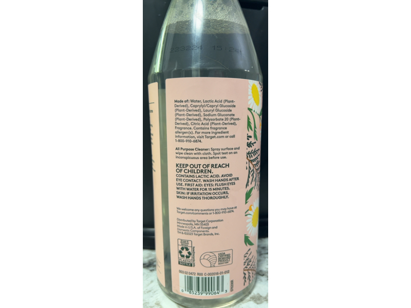 Ever Spring All Purpose Cleaner, Chamomile & Cedar, 28 fl oz/828 mL