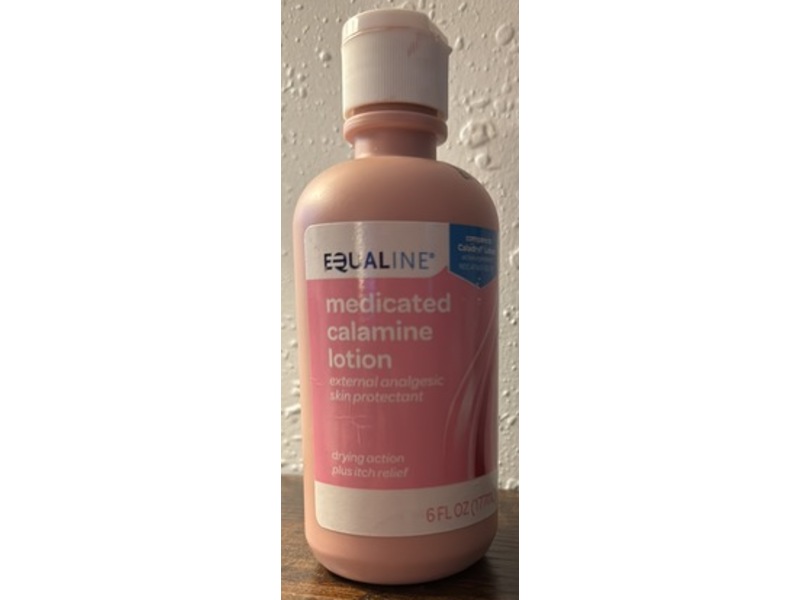 Equaline Medicated Calamine Lotion, 6 fl oz/177 mL.