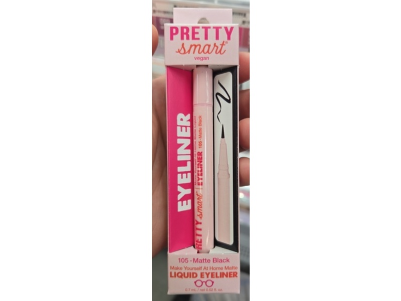 Pretty Smart Liquid Eyeliner, 105 Matte Black, 0.02 fl oz/0.7 mL