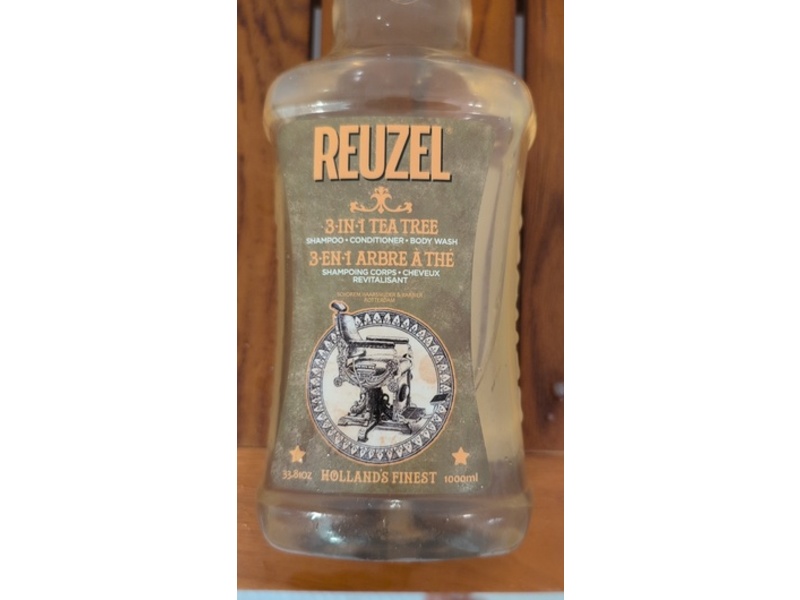 Reuzel 3-In-1 Tea Tree Shampoo, 33.81 oz/1000 mL