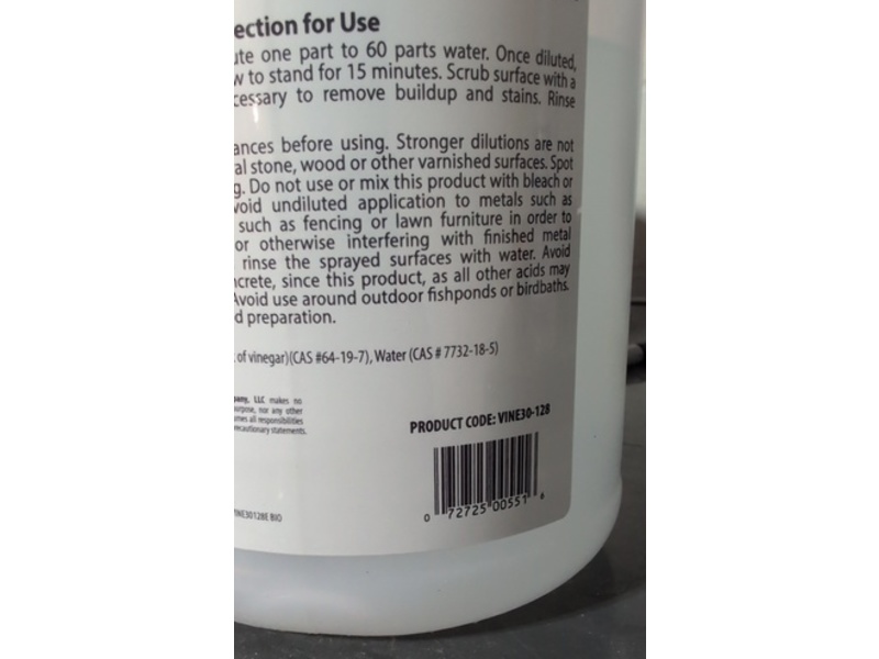 Harris 30% Vinegar Concentrate, 128 fl oz/3.78 L