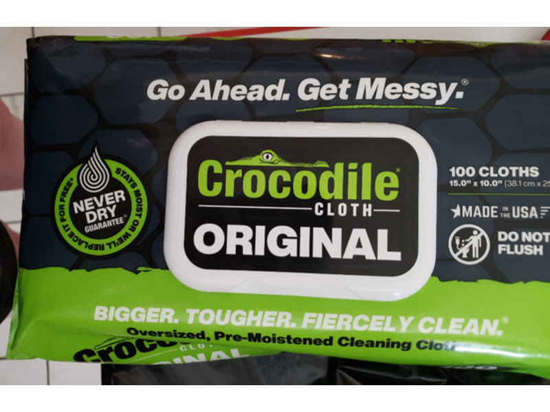 Crocodile Cloth Pre-Moistened Cleaning Cloth, 100 Count