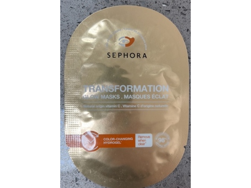 Sephora Collection Hydrogel Transformation Glow Mask, Vitamin C, 1 Count