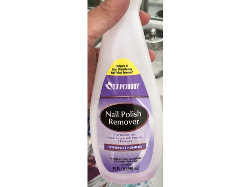 Sound Body Nail Polish Remover, Strengthening, 10 fl oz/295 mL