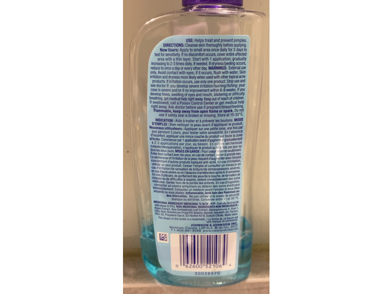 Clean & Clear Deep Cleaning Astringent, Sensitive Skin, 235 mL