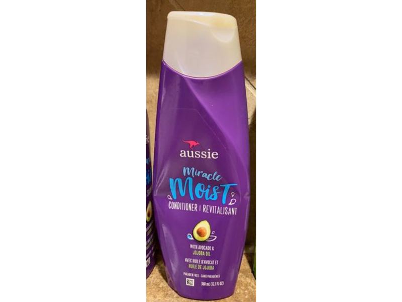 Aussie Miracle Moist Conditioner, Avocado & Jojoba Oil, 12.1 fl oz/360 mL