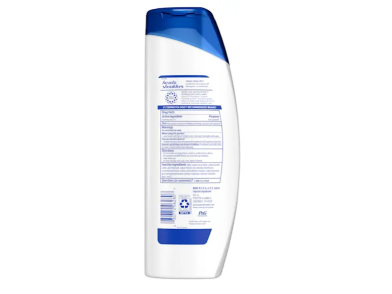 Head & Shoulders 2 In 1 Dandruff Shampoo + Conditioner, Classic Clean, 12.5 fl oz/370 mL
