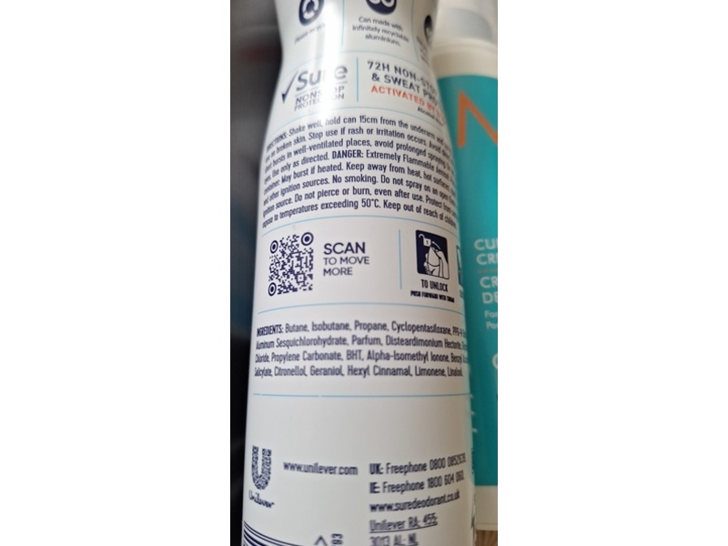 Sure Nonstop Protection Anti-Perspirant, Aqua, 250 mL