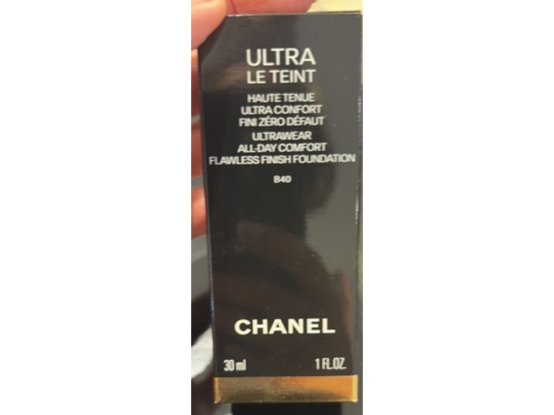Chanel Ultra Le Teint Ultrawear Flawless Finish Foundation, B40, 1 fl oz/30 mL