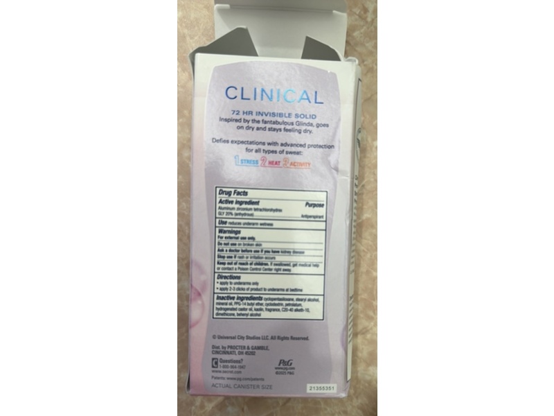 Secret Clinical Strength Antiperspirant Deodorant, Couldn't Be Lovelier, 2.6 oz/73 g