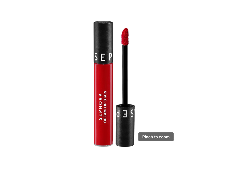 Sephora Collection Cream Lip Stain, Velvet lipstick, 01 Always Red, 0.16 oz/5 mL
