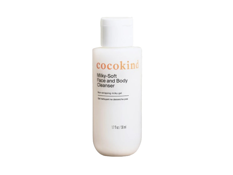 Cocokind Milky-Soft Face And Body Cleanser, 1.7 fl oz/50 mL