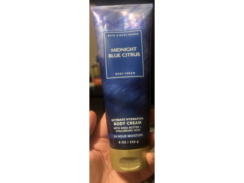 Bath & Body Works Ultimate Hydration Body Cream, Midnight Blue Citrus, 8 oz/226 g
