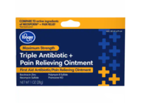 Kroger Maximum Strength Triple Antibiotic+ Pain Relieving Ointment, 1 oz/28 g - thumbnail 1