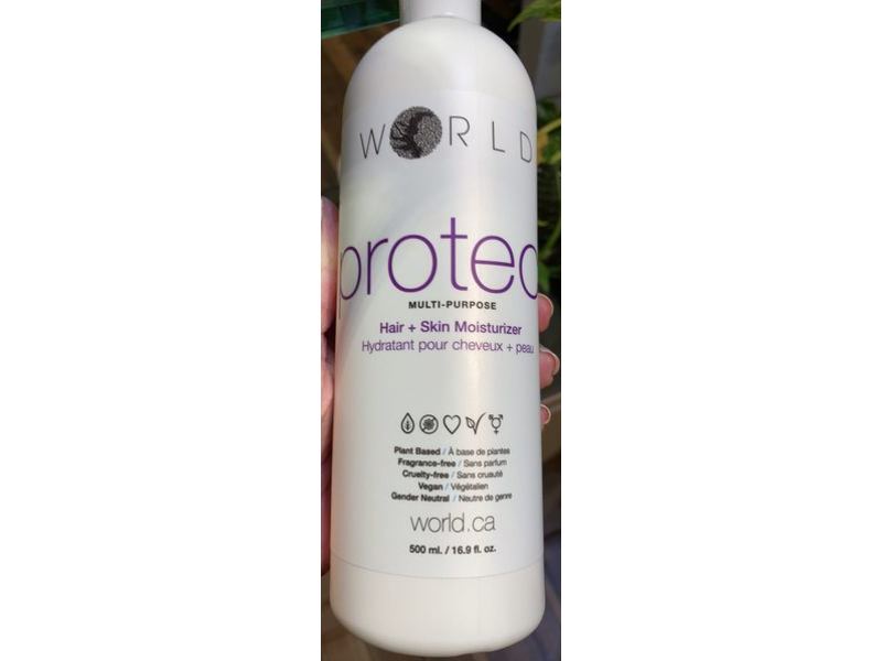 World Multi-Purpose Hair + Skin Moisturizer, Protect, 16.9 fl oz/500 mL
