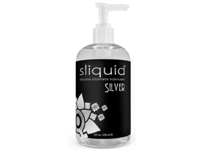 Sliquid Silicone Intimate Lubricant, Silver, 8.5 fl oz/255 mL