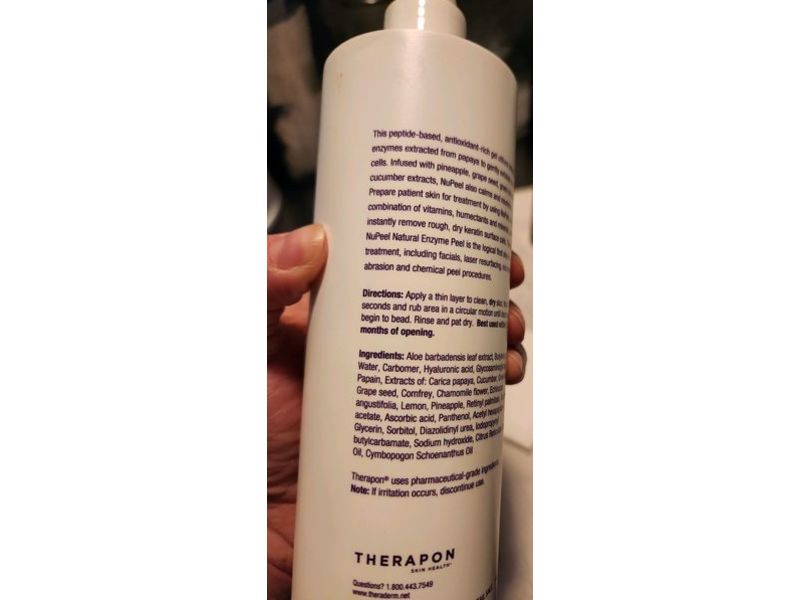Theraderm Nupeel Natural Enzyme Peel, 16 fl oz/480 mL