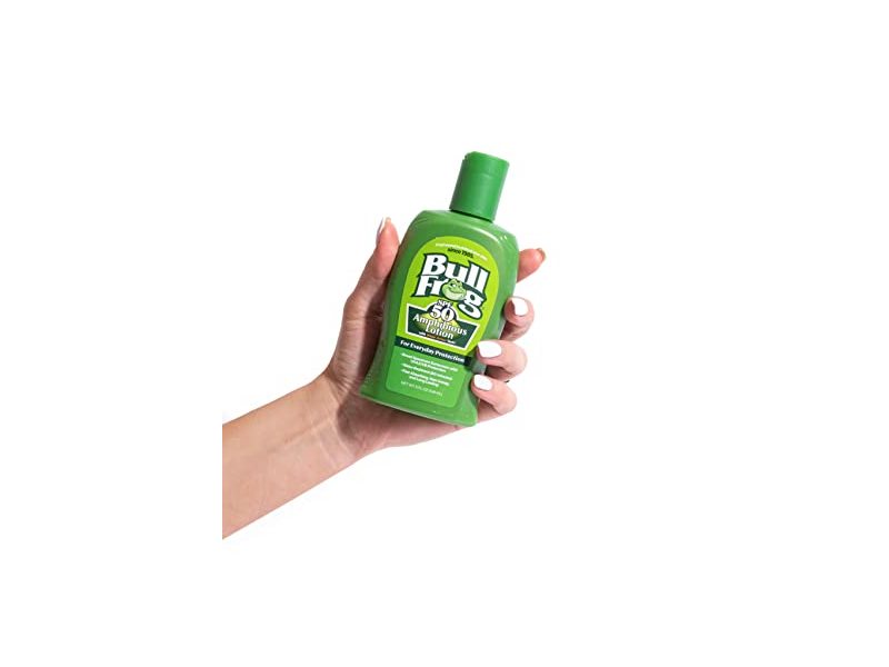 Bullfrog Sunscreen Amphibious Lotion SPF 50 | Oxybenzone & Octinoxate Free | Broad Spectrum Moisturizing UVA/UVB, 5oz…