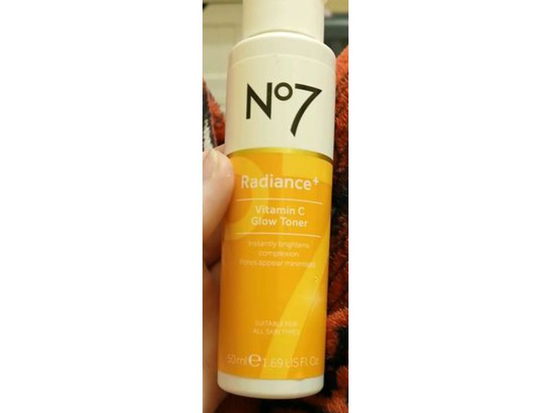 No7 Radiance Vitamin C Glow Toner, 1.69 fl oz/50 mL