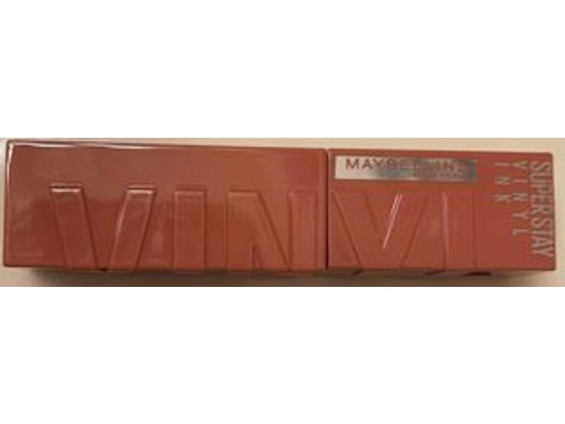 Maybelline Super Stay Vinyl Ink , Peachy Nude Lipstick, 0.14 fl oz/ 1 Count