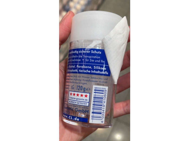 CL Kristall Anti-Transpirant Mineral Stick, 120 g