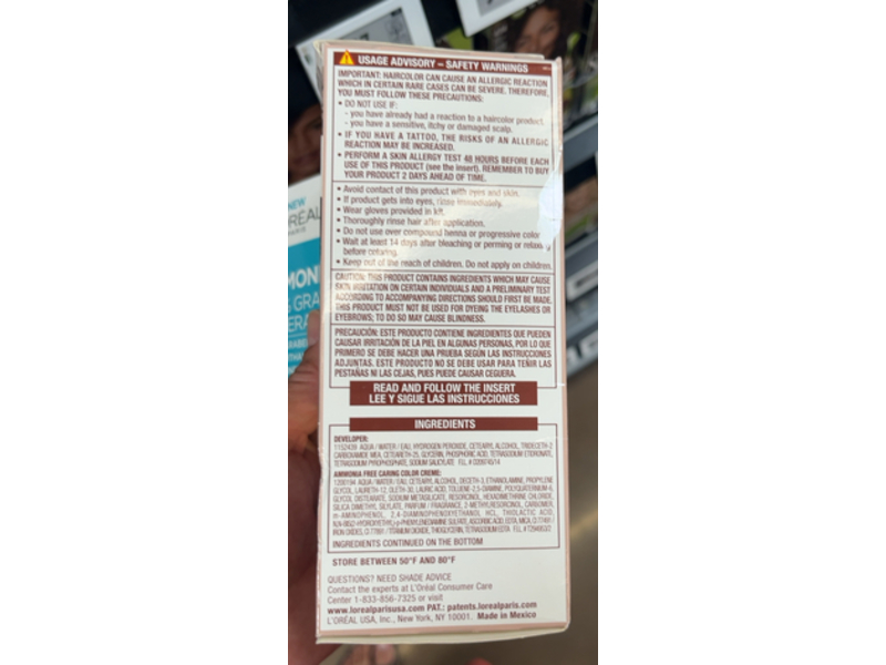 L’Oreal Paris Excellence Universal Nudes Permanent Hair Color, 1N Natural Black, 1 Application