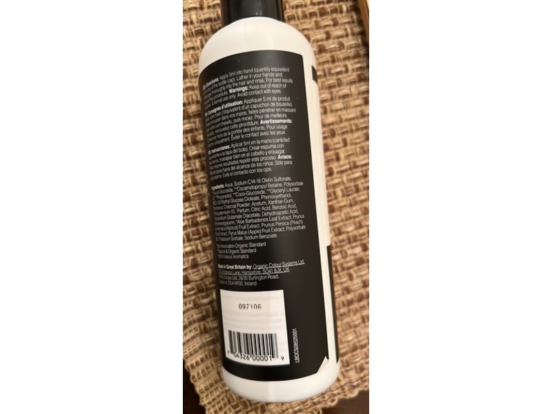Organic Colour Systems Activated Charcoal Shampoo, 8.45 fl oz/250 mL