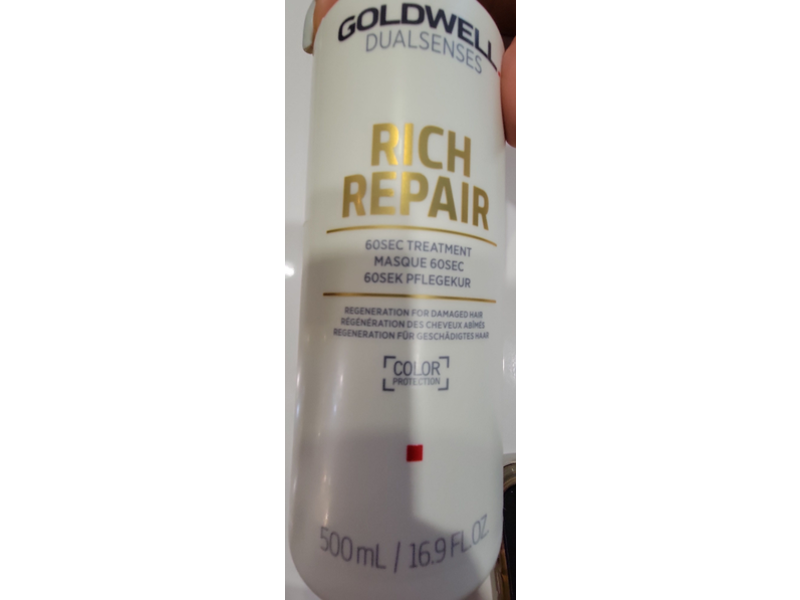 Goldwell Dualsenses Rich Repair 60 Sec Treatment Masque, 16.9 fl oz/500 mL