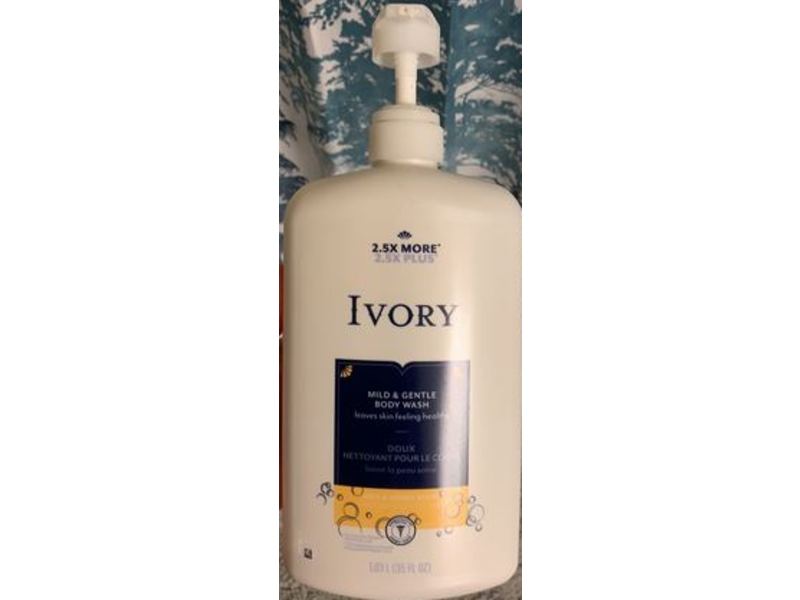 Ivory Mild & Gentle Body Wash, Milk & Honey, 35 fl oz/1.3 L