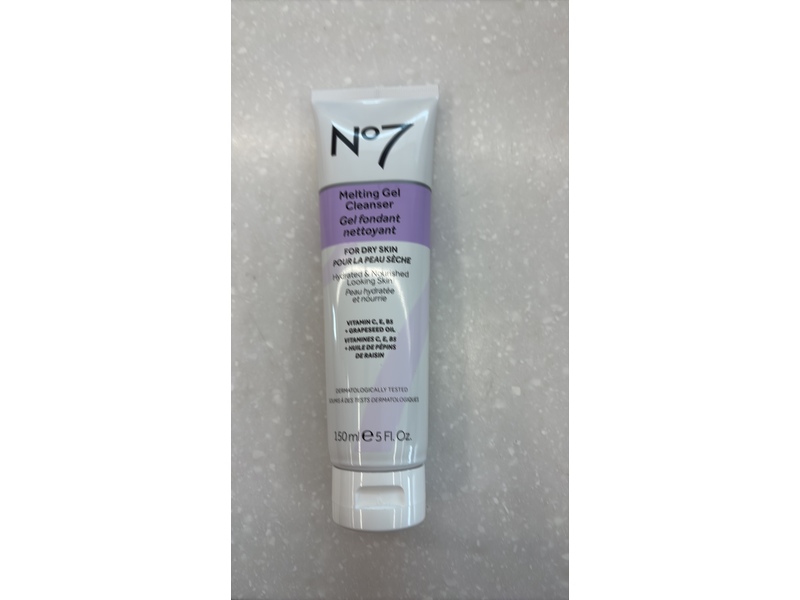 No7 Melting Gel Cleanser, Vitamin C, E, B5 + Grapeseed Oil, 5 fl oz/150 mL