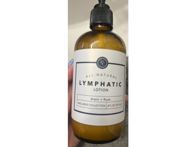Rowe Casa Organics Lymphatic Lotion, Drain + Flush, 8 fl oz/237 mL
