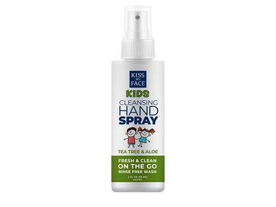 Kiss My Face Kids Cleansing Hand Spray, Tea Tree & Aloe, 2 fl oz/59 mL