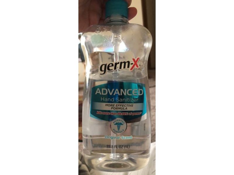 Germ-X Advanced Hand Sanitizer, Original Scent, 33.8 fl oz/1 L