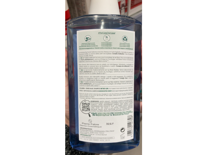 Klorane Volumizing Shampoo, 13.5 fl oz/400 mL