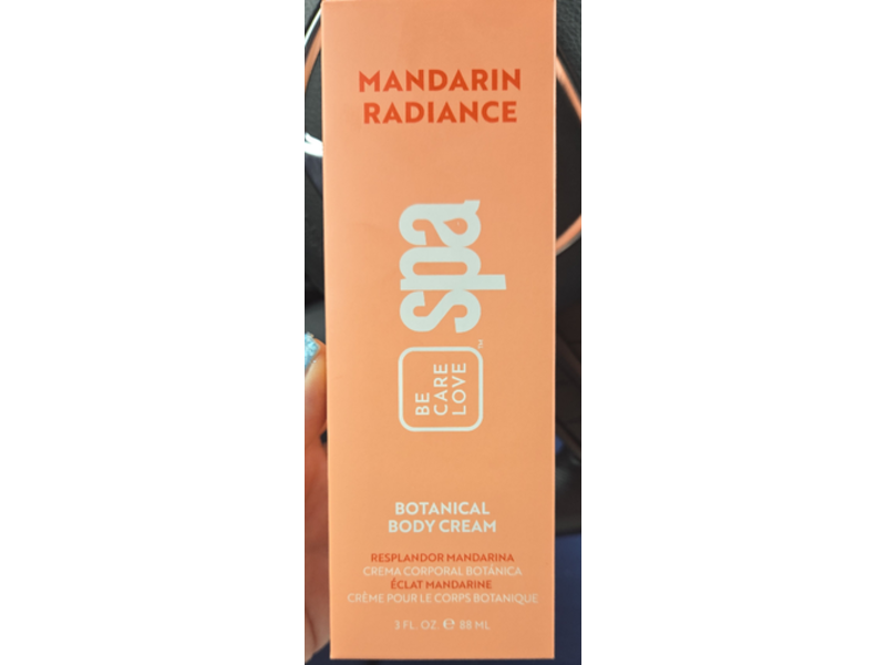 Be Care Love Mandarin Radiance Botanical Body Cream, 3 fl oz/88 mL