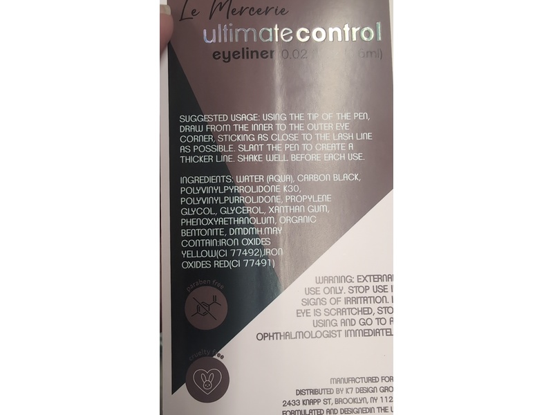 Le Mercerie Ultimate Control Eyeliner, Brown, 0.02 fl oz/0.6 mL