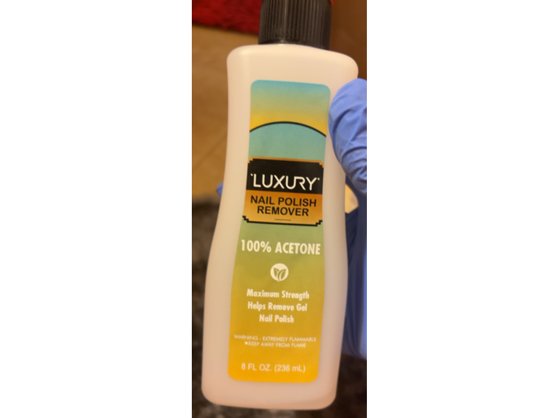 Luxury Nail Polish Remover, Acetone, 8 fl oz/236 mL