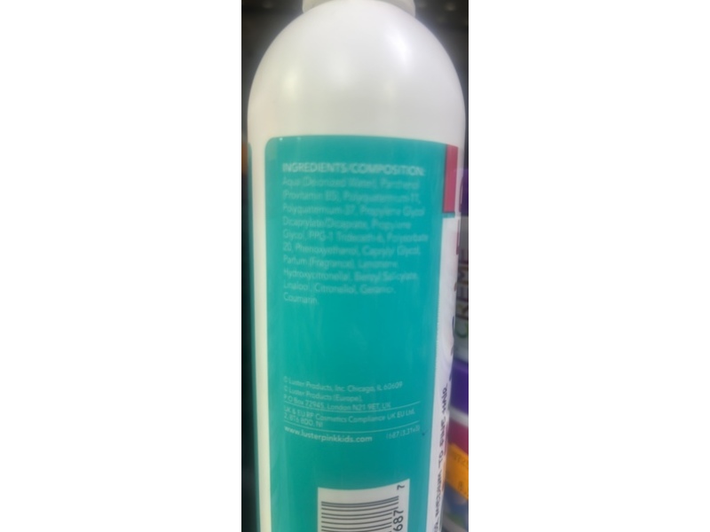Luster's Pink Kids Detangling Spray Leave-In Conditioner, Provitamin B5, 12 fl oz/355 mL